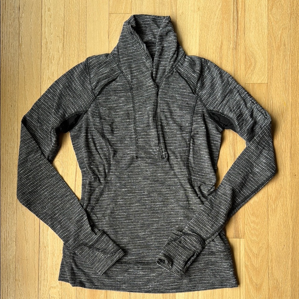 Lululemon Athletica Gray Long Sleeve Zip Up